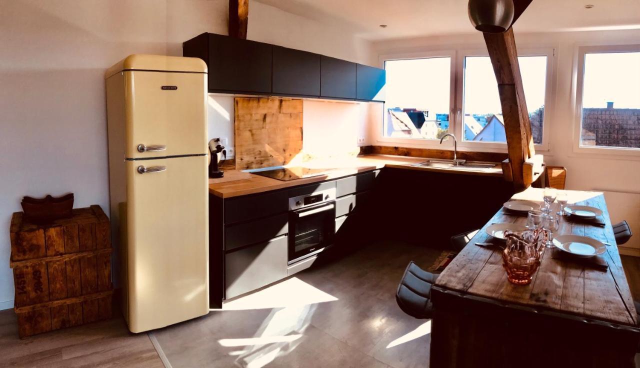 Appartement Chaleureux Et Lumineux Avec Vue ! Au Centre Alsace Sélestat Exterior foto
